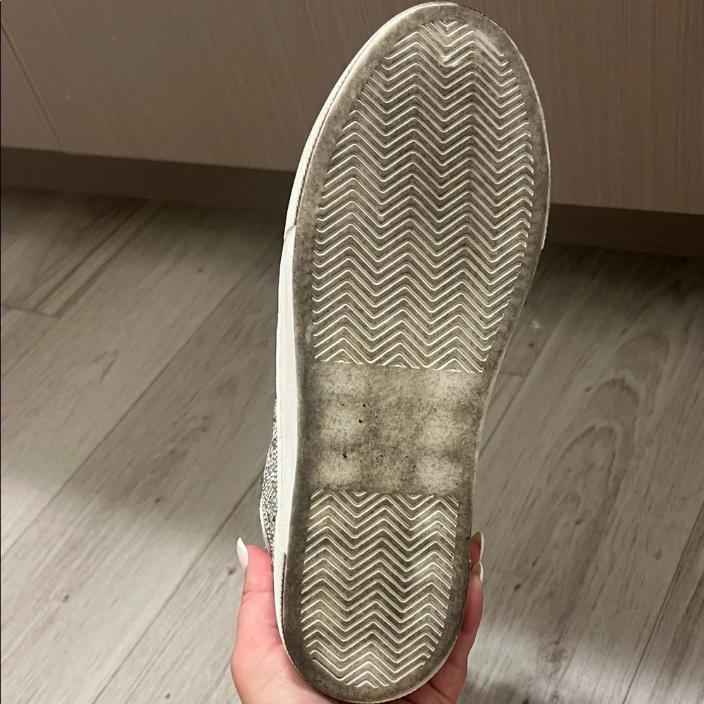 Betsey Johnson Silver Rhinestone Sneakers - Picture 3 of 4